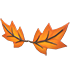 Eco Orange Maple Leaf Mustache
