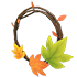 Fall Wreath Necklace