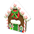 Gingerbread House Throw Toy