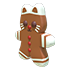 Gingerbread Kitty Throw Toy